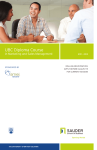 UbC diploma Course - Sales and Marketing Executives International