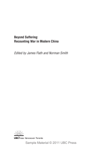 Beyond Suffering: Recounting War in Modern China