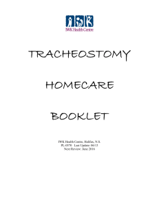 tracheostomy homecare booklet