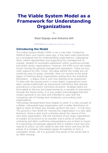 The Viable System Model as a Framework for Understanding
