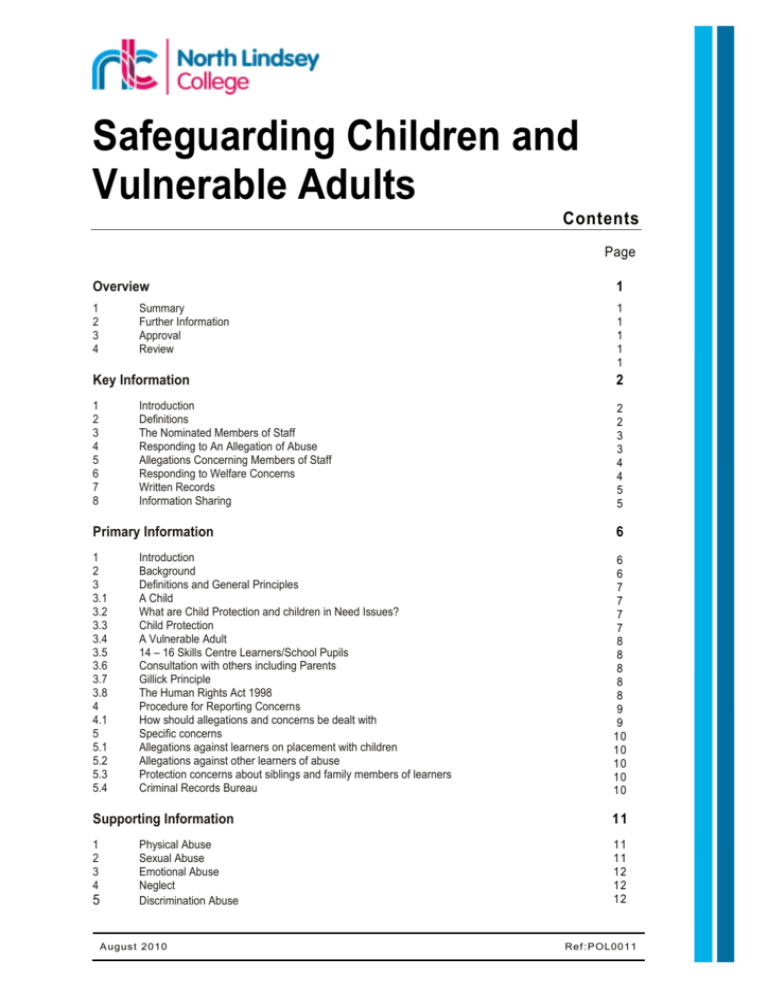 safeguarding case studies and answers