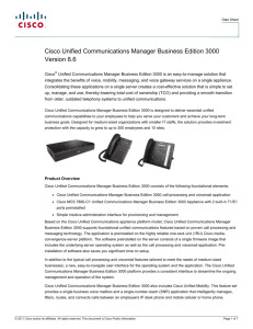Cisco Unified Communications Manager Business