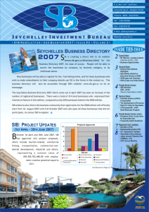 (June 2007). - Seychelles Investment Board