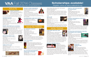 VAAFall 2014 Classes