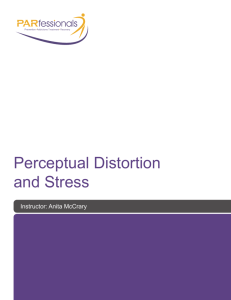 Perceptual Distortion and Stress