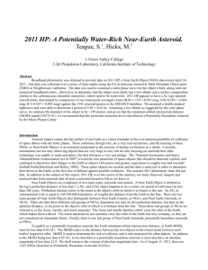 2011 HP: A Potentially Water-Rich Near