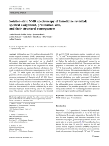 Solution-state NMR spectroscopy of famotidine revisited: spectral