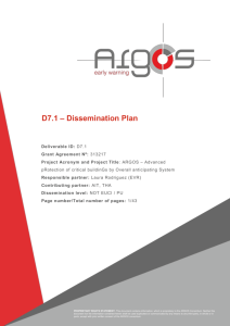 D7.1 – Dissemination Plan