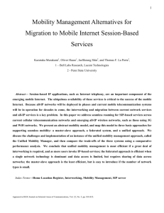 Mobility Management Alternatives for Migration to Mobile Internet