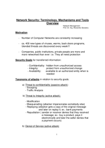 Microsoft Word Viewer - Network Security Terminology, IPS