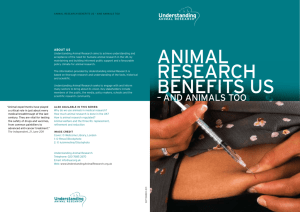 AnimAl reseArch benefits us - Understanding Animal Research