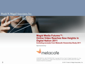 Frank N. Magid Associates Research Based Strategic Insight
