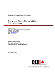 Energy and Climate Change Initiative Foundation Paper
