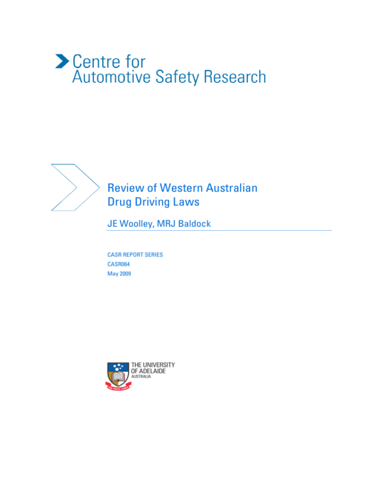 Review of Western Australian Drug Driving Laws