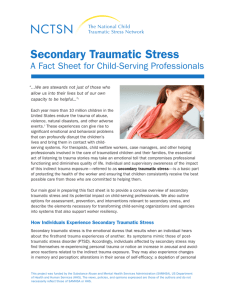 Secondary Traumatic Stress - National Child Traumatic Stress Network