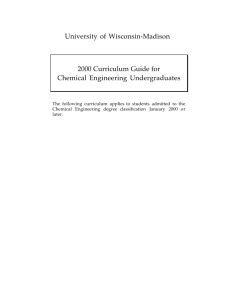 Chemical Engineering Curriculum Guide