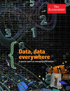 The Economist, "Data, Data Everywhere"