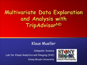 Multivariate Data Exploration and Analysis with TripAdvisorND
