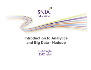 Introduction to Analytics and Big Data