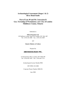 Archaeological Assessment (Stages 1 & 2) River