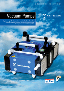 Vacuum Pumps - Fisher Scientific