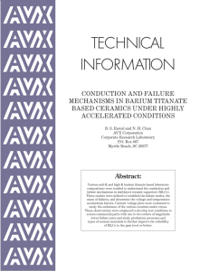 Conduction & Failure Mechanisms