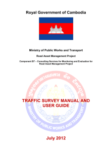 B7 – M&E / Survey Manual - Ministry of Public Works and Transport