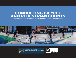 conducting bicycle and pedestrian counts