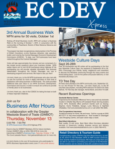WFN EcDev Xpress Fall 2014 - Greater Westside Board of Trade