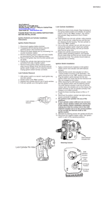 Lock Cylinder Pin Hole