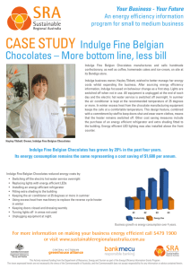 CASE STUDY Indulge Fine Belgian Chocolates – More
