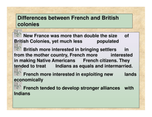 Differences between French and British colonies