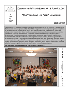 Newsletter - Dysautonomia Youth Network of America, Inc.