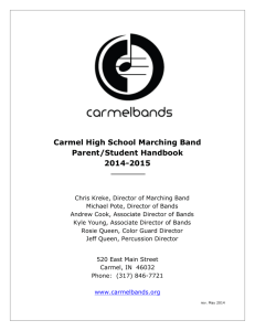 Carmel High School Marching Band Parent/Student