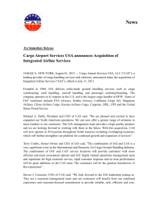 Press Release CAS acquires IAS