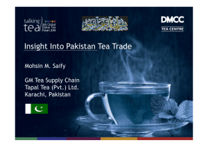 Insight Into Pakistan Tea Trade