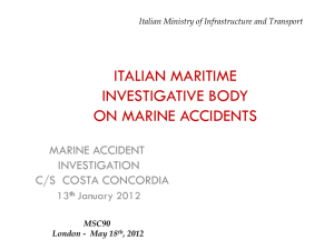 Costa Concordia Preliminary Report