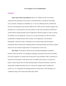 Two Examples of a Set of Delimitations Example #1 Topic scope