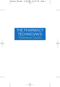 the pharmacy technician's