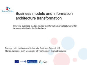 Business models and information architecture