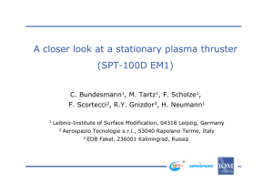 A closer look at a stationary plasma thruster (SPT