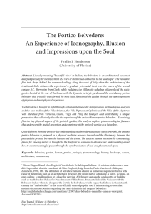 The Portico Belvedere: An Experience of Iconography, Illusion and