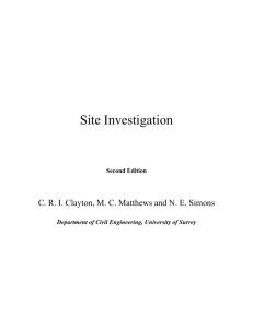 Site Investigation - geotechnique.info