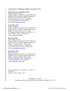 Crash Frequency Modeling for Highway Construction Zones