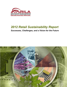 2012 Retail Sustainability Report - Retail Industry Leaders Association