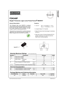 FDN340P Single P-Channel, Logic Level, PowerTrench&#174