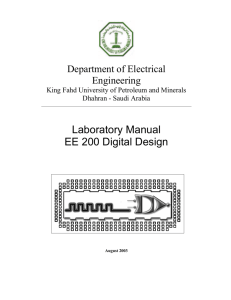 EE200 Lab  - King Fahd University of Petroleum and Minerals