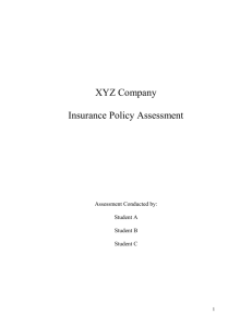 XYZ Company Insurance Policy Assessment
