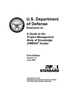 US Department of Defense - Risk