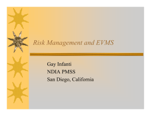 Risk Management and EVMS